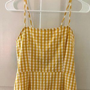 Yellow Gingham Dress